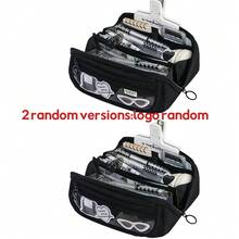 Large Capacity Washable Stationery Bag - Pen, Pencil & Marker Cases - Water-Resistant, Multi-Compartment Pencil Case For High School And College Students School Office Supplies Back To School, Back To School, School Supplies, Pencil Pouch, School Bag