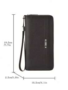 Men's Wallet, Fashion Large Capacity Multi-Card Slots Casual Long Zipper Phone Pouch Clutch Bag - Multicolor - View 7