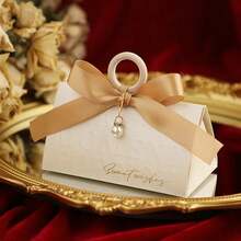 Wedding Supplies Candy Boxes Wholesale Premium Feeling Niche Candy Packaging Wedding Candy Bag Gift Box Unique Design