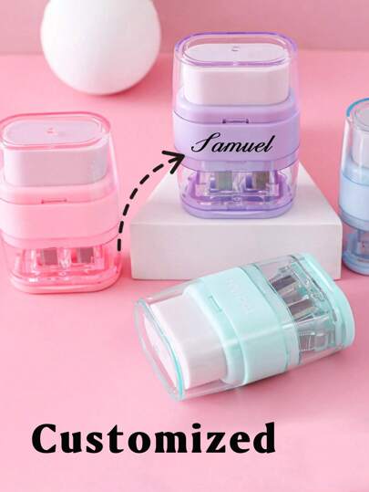 1/2/4pcs Customized Creative Stationery Pencil Sharpener & Eraser 2-In-1 Student Supplies, Morandi Color Compact Portable Single/Double Hole Sharpener, Novelty Gift For Students, School Supplies, Back To School, Holiday Gift, Office Supplies, Multi-Functional, Ornamental, Reusable, Modern, Colorful, Cute, Vintage, Cartoon, Kawaii, Custom, Personalized, Unique, Customized, Workers, Clients, Students, For Business/Work/Office, For School