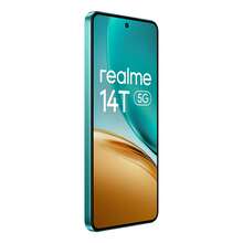 Realme 14T 5G 智慧型手機 8GB+256GB，6.67 吋 OLED 120Hz 螢幕，5000 萬像素後置相機，6000mAh 大電池，聯發科 Dimensity 6300，8 核心手機，全球版，不含充電器 - 綠色 - 查看 6