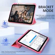 Compatible With Ipad A16 2025 Case With Pencil Holder Compatible With Ipad 11th 10th Generation Smart Cover Compatible With Ipad Air 11 M3 M2 Sparkling Shell Glittering Compatible With Ipad Air 4 5 Case Pro 11 M4 M5 - Multicolor - View 6