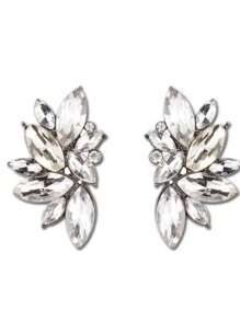 1 Pair Boho Alloy Rhinestone Glass Embellished Fashionable Versatile High-End Luxurious Exaggerated Earrings For Women
