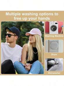 1/2件洗衣机帽清洗笼 带网袋的帽子清洗器 棒球帽清洗帽/清洗保护笼 适用于清洗各种帽子 - 彩色 - 查看 9