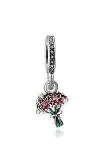 1pc Fashion Red Series Heart, Square, Bell, Flower, Bow, Cup, Key, Baseball, Home, Peace Dove Pendant, Suitable For Girls And Women DIY Bracelet Necklace Fashion Jewelry Making Gift Valentine's Day - Red - View 16