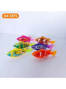 1 件/4 件电动游泳小丑鱼，带光传感器，逼真的机器人水族馆装饰，猫玩具，鱼饵，青少年电子宠物 - 彩色 - 查看 20