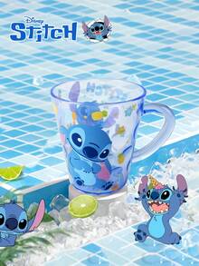 Disney 360毫升官方授权史迪奇水杯，防摔透明水晶ABS材质，可作牙刷杯、家用漱口杯、办公室牛奶咖啡茶杯，情侣生日情人节礼物，家居最佳选择 - 360ML Large Volume - 查看 6