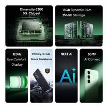 Realme 14X 解锁手机 6GB+128GB / 8GB+256GB 全球版，AI 5G LTE，Andriod 15 智能手机，联发科 Dimensity 6300 处理器手机，5000mAh 大电池，6.67 英寸高清显示屏，质量可靠，无需适配器