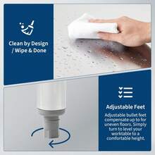 strundghti Stainless Steel Table For Prep & Work, 2-Tier Shelf NSF Commercial Metal Worktable Adjustable Height & Leveling Feet, Extra Strength Kitchen Storage Rack For Restaurant Warehouse - Bạc-24" x 48" - Xem 8