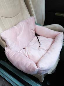 1pc Detachable Pet Car Seat Cushion, Suitable For All Seasons, Pet Car Seat, Pet Bed, With Leash, Fit For Medium & Small Cats And Dogs Dog Car Seat Car Seat Covers Dog Car Seat Cover Pet Car Seat - Pink - View 16