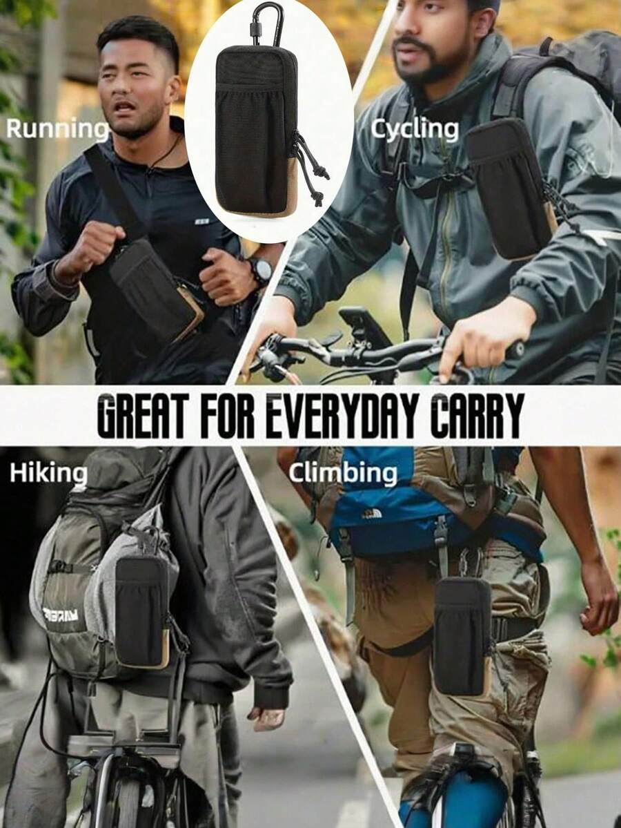 1Pc Hiking Shoulder Strap Bag, Multifunctional Sports Waist Bumbag, Shoulder Bag, Mini Wallet, Mobile Phone Package