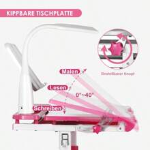 Table And Chair Set - Pink - View 3