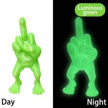 Middle Finger Stand Up Funny Toy - Model With Legs - 3D Printed Toy Model - Birthday/Christmas Gift - Perfect Present - Toy - Multicolor - View 12