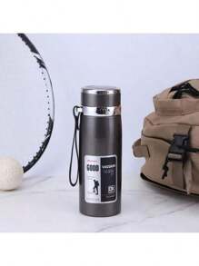 1升/33.81盎司保温水瓶，保温/保冷，适用于水、茶、咖啡，真空不锈钢材质，也可作水杯使用，开学季必备