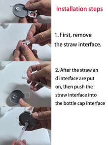 1/2/4pcs Color Soda Can Lids With Straw,Silicone Straws Soda ​Can Covers,Straw Soda Can Lid, Reusable For Can Covers For Soda, Beverage, Juice,Seltzer (To Avoid The Straw Falling Off, Please Install It According To The Steps)