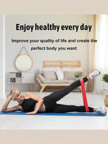 Fitness Resistance Bands, Fitness Bands Resistance Bands Set, 5 Resistance Levels, Multi-Color Fitness Bands For Indoor And Outdoor Fitness, Leg Strength Training, Rehabilitation, Yoga