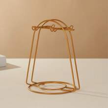 Minimalist Mug Hook, Foldable Cup & Saucer Iron Rack, Niche Design Sense Black/Gold Foldable 6/4 Cup & Saucer Iron Rack