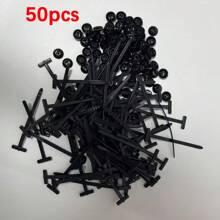 20 Stücke/10 Stücke Nylon universelle Kabelbinder-Schnalle, hochfeste selbstsichernde Kabelbinder-Halterung, mit Stift- und Knopf-Design, UV-beständig, schwarze Kunststoff-Kabelmanagement-Bänder