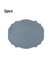 Tovaglietta in pelle lavabile, tovaglietta ovale in pelle rinforzata resistente al calore, tovaglietta impermeabile antiscivolo facile da pulire, adatta per decorazione di tavoli da cucina, caffè e ristorante