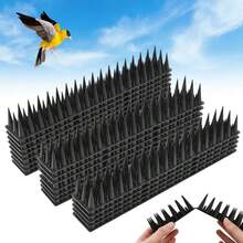 20 Protective Barbed Blocks High-Quality Acrylic Material Adjustable Length For Repelling Bird Cat Sparrow - Black - View 1