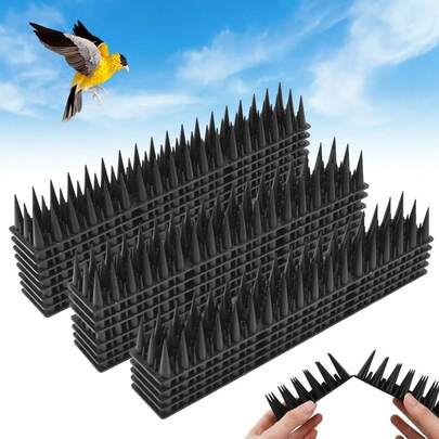 20 Protective Barbed Blocks High-Quality Acrylic Material Adjustable Length For Repelling Bird Cat Sparrow