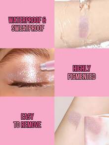 MISSLYN Smooth Eye Shadow Pencil, Eye Shadow Pencil, Eye Shadow Pencil, Highlighter Eye Shadow Pencil, Colored Eye Shadow Pencil, Shimmery Eye Shadow Stick, Waterproof Highlighter Eye Shadow Pencil, Colorful Eye Makeup, Long-Lasting Smudge-Proof Eye Shadow Pencil, Shimmery Eye Makeup, Creamy Eye Shadow Pencil, Brand Cosmetics - #3 Color Shimmer - 查看 4