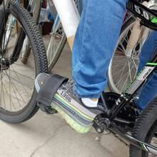 2pcs Nylon Bicycle Pedal Straps With Toe Clips, Adjustable Non-Slip Bike Foot Straps, Suitable For Fixed Gear, Pedal Bike Toe Clips