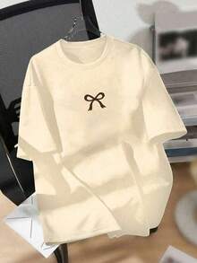 Women T-Shirts - 杏 - 查看 1