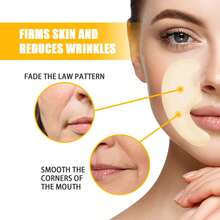 JAYSUING Collagen Facial Patches For Nasolabial Area (Smile Lines & Folds) - Lifting, Firming & Fine Line Smoothing Care - Skin-Formula - Suitable For Light To Medium Skin Tones Including Sensitive Skin - 黃色 - 查看 6
