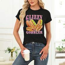 Funny Glizzy Gobbler Meme Hilarious Hot Dog Glizzy Lovers T-Shirt - màu đen - Xem 2
