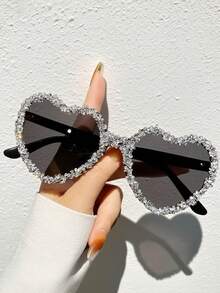 1 副、2 副、3 副、4 副、6 副、8 副、10 副心形休闲时尚眼镜，彩色眼镜成人派对礼物，基本节日配饰，休闲礼品沙滩配饰时尚眼镜，适合所有季节的日常佩戴 - 彩色 - 查看 20