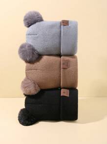 3PCS Toddler Winter Beanies Set Warm Knit Hats For Baby Boys & Girls Outdoor Activities