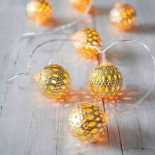 Moroccan Style Hollow Out Light String, Outdoor Courtyard Decoration Light, Homestay Balcony Party Atmosphere Light String