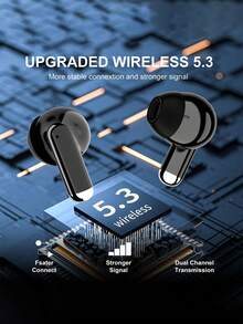 180mAh 容量无线蓝牙耳机，低音增强，音质沉浸，适合办公室、游戏、健身房、旅行、散步、通勤、毕业/节日礼物，兼容 IOS/Android - 彩色 - 查看 5