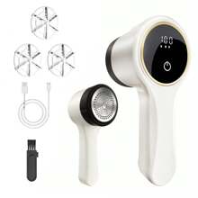 Rechargeable Fabric Shaver | 3-Speed Lint Remover For Clothes & Furniture | Eliminates Fuzz & Pilling | Electric Lint Shaver With LED Display & Type-C Fast Charging Port - 彩色 - 查看 13