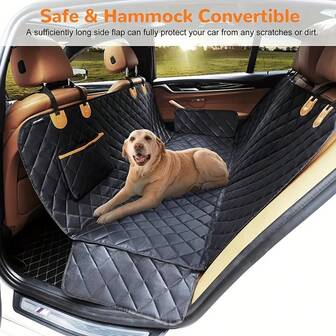 Heavy Duty Dog Car Seat Cover - Non-Slip Rear Seat Protector For SUV, Sedan And Truck - Easy Clean Nylon Pet Seat Cover - Scratch-Resistant, Waterproof Car Interior Protection, Cargo Liner, Designed For Dogs Dog Car Seat Car Seat Covers Dog Car Seat Cover Pet Car Seat
