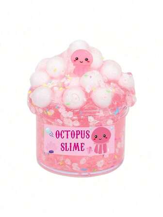 1pc 100ml Ocean Slime Crystal Mud, Ocean Bubble Mud, Stress Relief Toy, Party Sharing, Gift, Kneading, Pulling, Blowing, Suitable For Birthday, Halloween And Christmas Gifts [Random Accessories And Packaging Patterns]