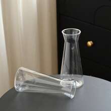 1/2/5/8/10 件塑料条纹花瓶，透明花瓶花卉组合工艺品适用于各种花束装饰、展示、节日和家居装饰，适用于桌面装饰、婚礼、圣诞节、晚宴 - 無色 - 查看 5