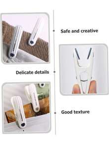 1/6/12/24PCS 无痕夹晾衣架,防风固定晾衣袜、床单、居家必备好物,用起来说好看,耐用,不留痕迹抓地力强,无痕夹晾衣架,防风固定晾衣袜、床单、居家必备好物,用起来说好看,毛巾夹沙滩巾度假必备衣夹 - 彩色 - 查看 8