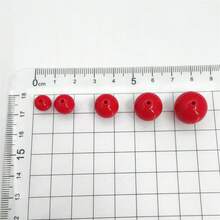 10-100Pcs Christmas Style 8-16mm Acrylic Round Loose Beads DIY Necklace Bracele Jewelry Making Material - 紅色/白色/綠色 - 查看 11