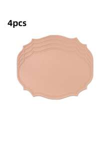 Tovaglietta in pelle lavabile, tovaglietta ovale in pelle rinforzata resistente al calore, tovaglietta impermeabile antiscivolo facile da pulire, adatta per decorazione di tavoli da cucina, caffè e ristorante