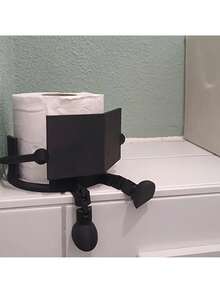 1 Stück 3D gedruckter einzigartiger Toilettenpapierhalter als Zeitungsrolle Begleiter, bringt in Ihr Badezimmer, geeignet für Büroräume