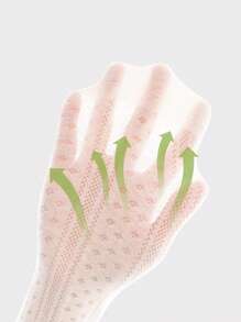 5 Pairs White Lace Breathable Cartoon Sweet Skin-Friendly Comfortable Soft Mid-Calf Socks For Home, School, Outdoor Sports