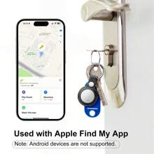 Mini Wireless Smart Itag GPS Tracker - Anti-Loss Locator Compatible With Apple Devices With Find My APP, Long Battery Life, Item Locator Finder For Pet, Car, Wallets, Bag, Key, Luggage With Real-Time Tracking, Anti-Lost Reminder, MFI Rated, Only For IOS