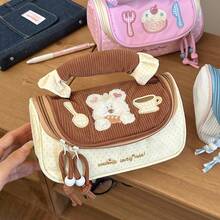 1 chiếc - Hộp bút nữ in hình hoạt hình dung tích lớn, túi đựng văn phòng phẩm đa năng dung tích lớn, có thể dùng làm túi đựng văn phòng phẩm cho bé gái, hộp bút cho học sinh tiểu học/trung học, hộp đựng đồ dùng văn phòng phẩm hoặc túi đựng đồ dùng học tập cho sinh viên đại học. - Nhiều màu - Xem 5