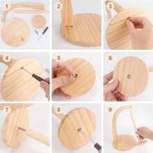 带高性能磁铁的双主轴旋转木制纱线架，手工羊毛纱线架，用于编织和钩编 DIY 毛衣、手套、帽子、围巾，绕线机 - 混色木材，感恩节和一般礼物的理想选择，纱线存储经典木制纱线手动绕线机，羊毛纱线架，羊绒纱线存储架，纱线布线旋转工具，DIY 编织、刺绣、钩编完美工艺配件