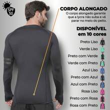 Hash Guard Surf T-Shirt With Thimble And Elastic Waistband In Various Colors - màu đen - Xem 5