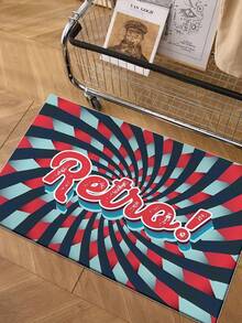 1 块圣诞老人圣诞地毯，适用于室内、室外和入口装饰 - 节日季节游戏地毯，适用于客厅、卧室和厨房 - 可洗家居装饰地毯、客厅地毯、地毯、客厅区域地毯、区域小地毯、垫子、家居装饰、大客厅地毯、圆形地毯、客厅家居装饰、房间装饰、可洗地毯，适用于派对装饰，提升家居风格，增添节日魅力的必备装饰