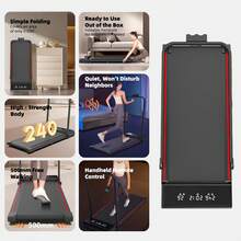Walking Pad Treadmill , Folding Treadmill, 12km/H Lightweight Running Machines For Home Office With LED Display, No Assembly - UK Plug(220-240V) - View 6