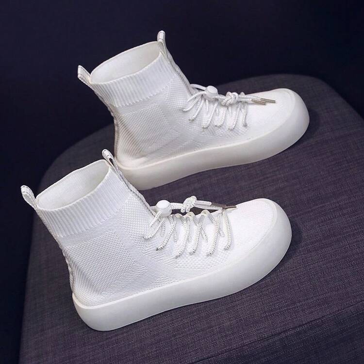 Women Casual Athletic Shoes - 白色 - 查看 12